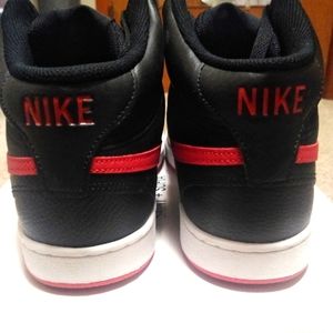 Nike Court Vision Mid Gel sneakers Blk/Red size 9.5